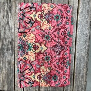 Floral cotton Pink Scarf / wrap